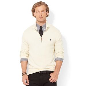 POLO RALPH LAUREN Men Halfzip Mock Neck Sw…